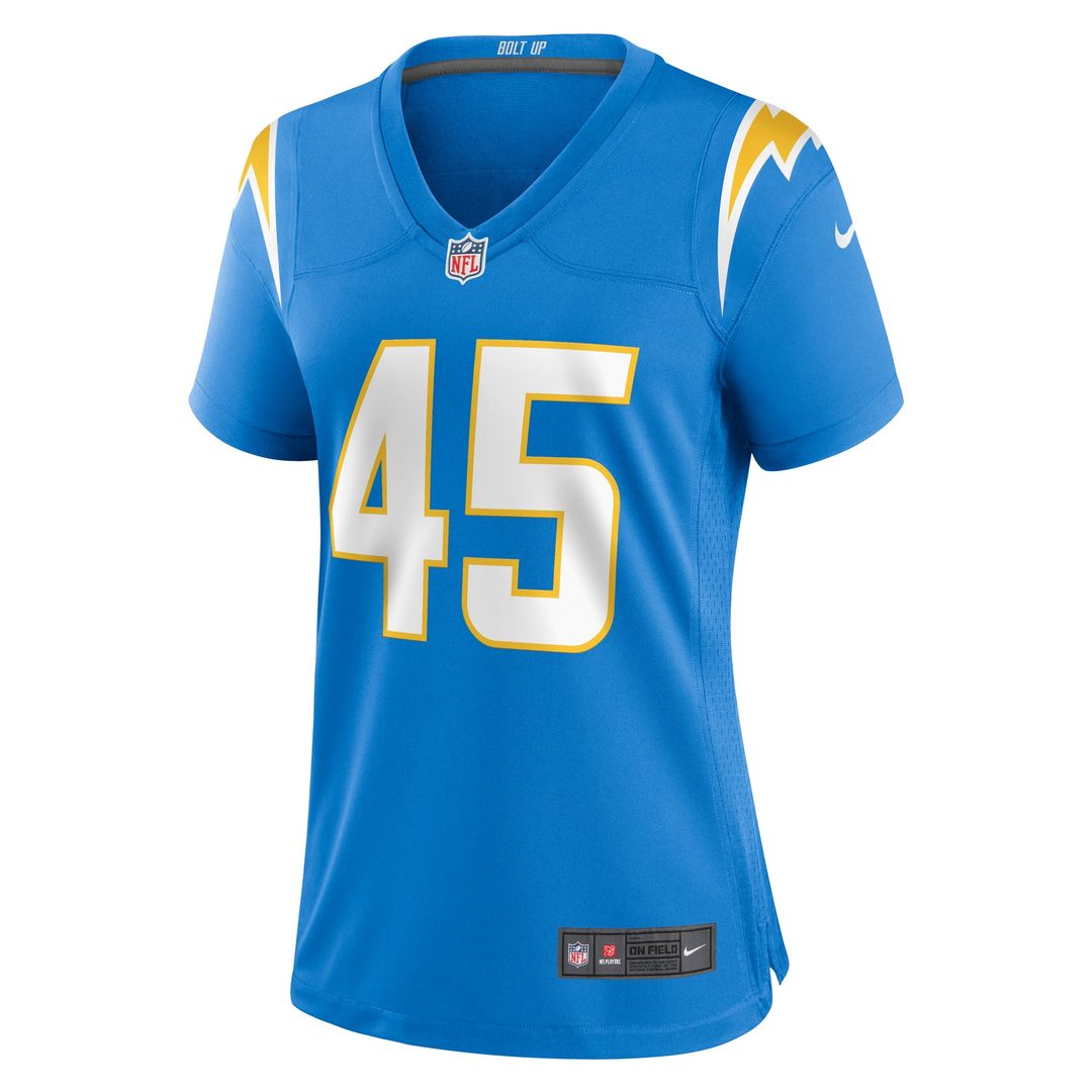 Women's Nike Los Angeles Chargers Tuli Tuipulotu Powder Blue Team Game NFL Jersey