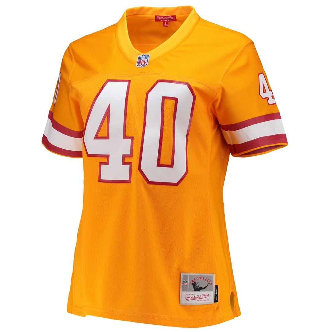 Women's Mitchell & Ness Tampa Bay Buccaneers Mike Alstott Orange Legacy Replica Player NFL Jersey