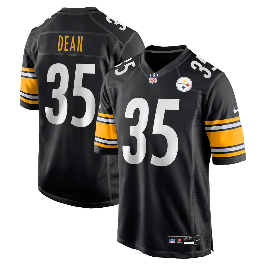Men's Nike Pittsburgh Steelers Jamel Dean Black Team Game NFL Jersey