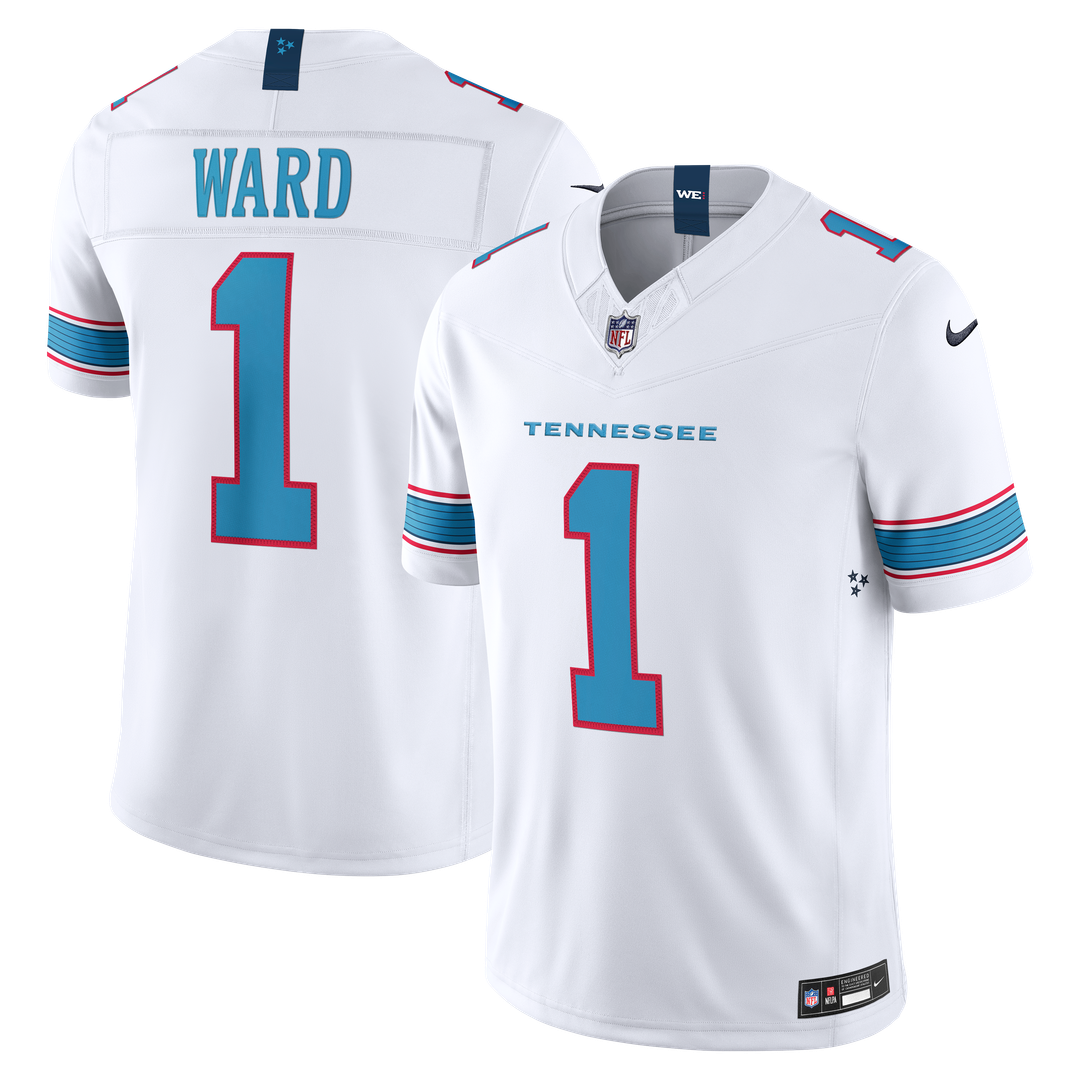 Men's Nike Tennessee Titans Cameron Ward White Vapor F.U.S.E. Stitched Limited NFL Jersey