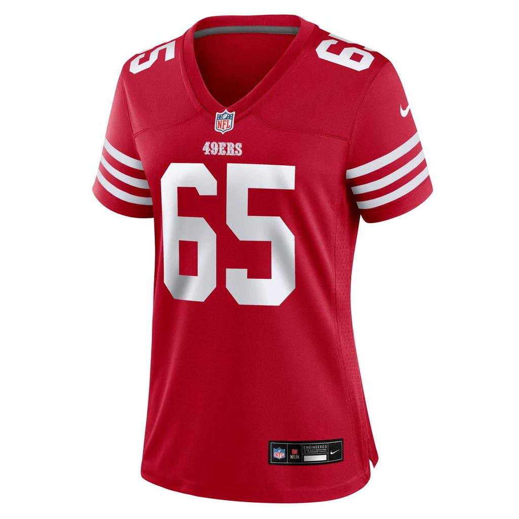 Women's Nike San Francisco 49ers Drew Moss Scarlet Team Game NFL Jersey