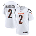 Men's Nike Cincinnati Bengals Evan McPherson White Game Player NFL Jersey