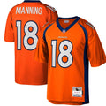 Men's Big & Tall Mitchell & Ness Denver Broncos Peyton Manning Orange 2015 Retired Player Replica NFL Jersey