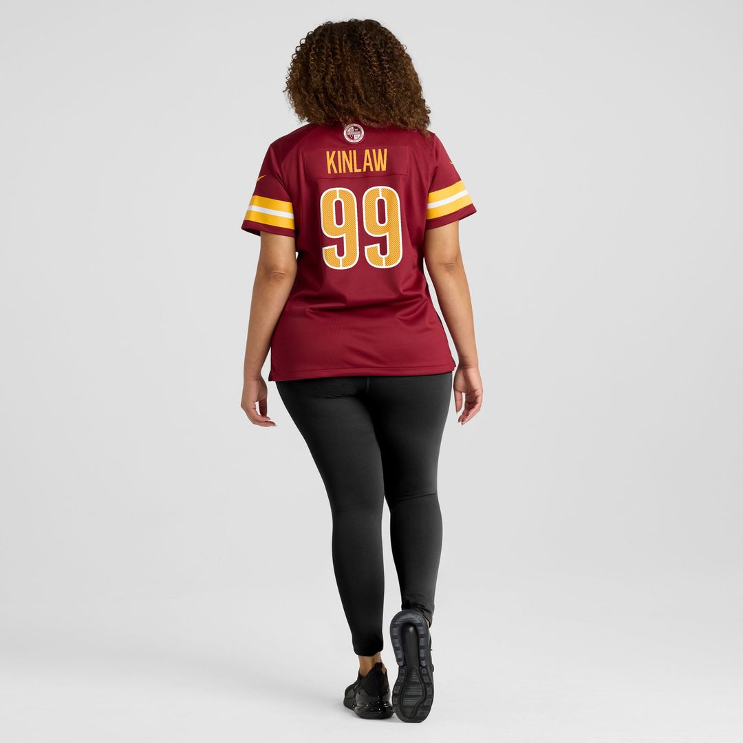 Women's Nike Washington Commanders Javon Kinlaw Burgundy Team Game NFL Jersey