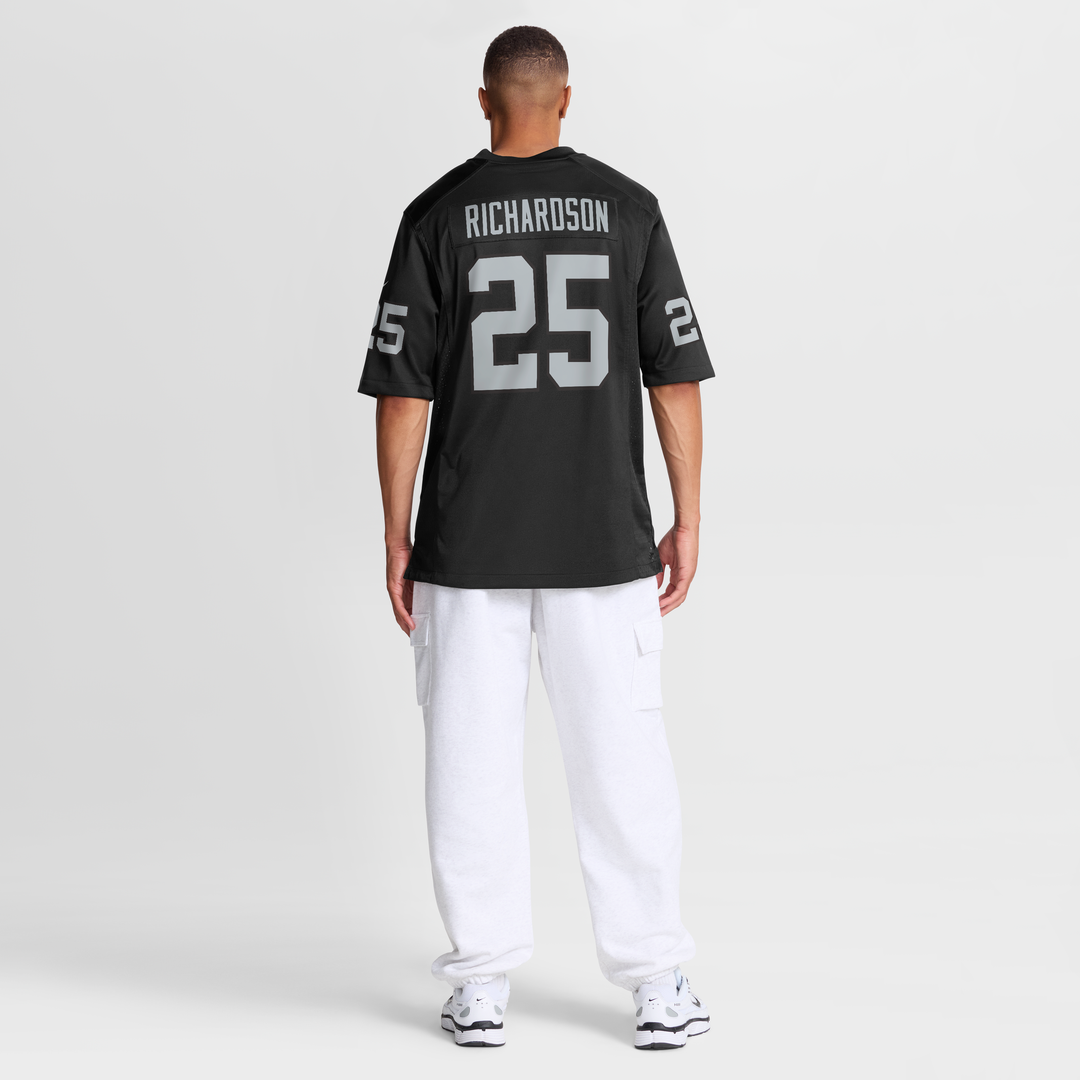 Men's Nike Las Vegas Raiders Decamerion Richardson Black Team Game NFL Jersey