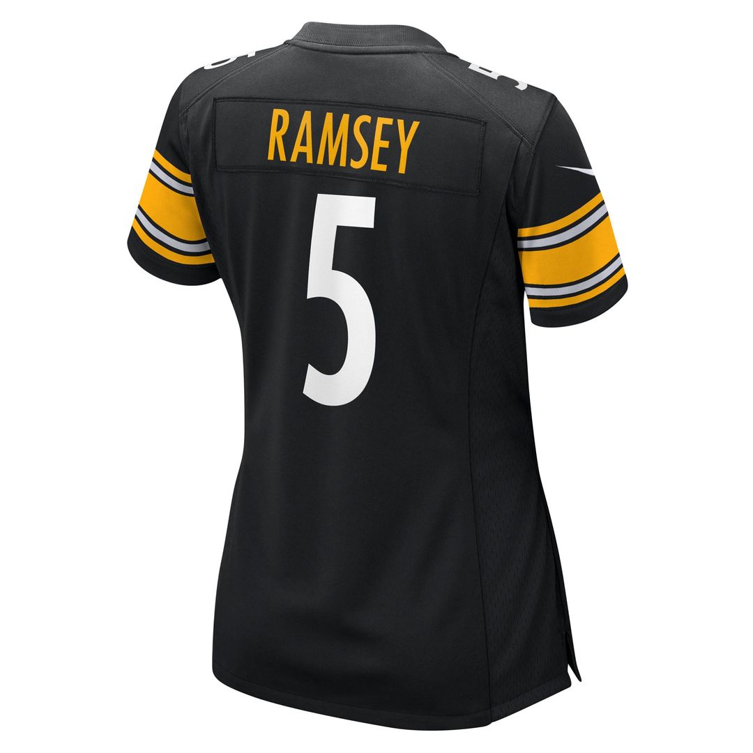 Women's Nike Pittsburgh Steelers Jalen Ramsey Black Team Game NFL Jersey