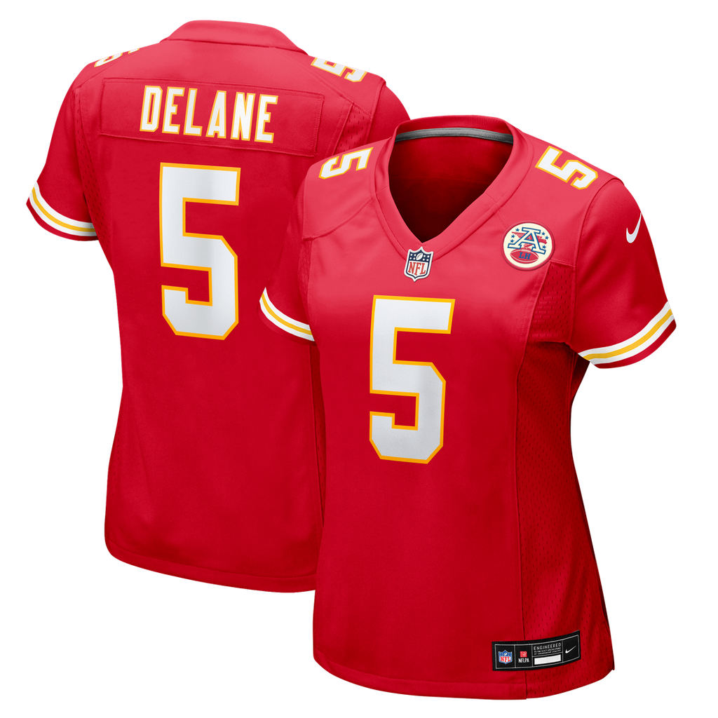 Women's Nike Kansas City Chiefs Mansoor Delane Red Game NFL Jersey