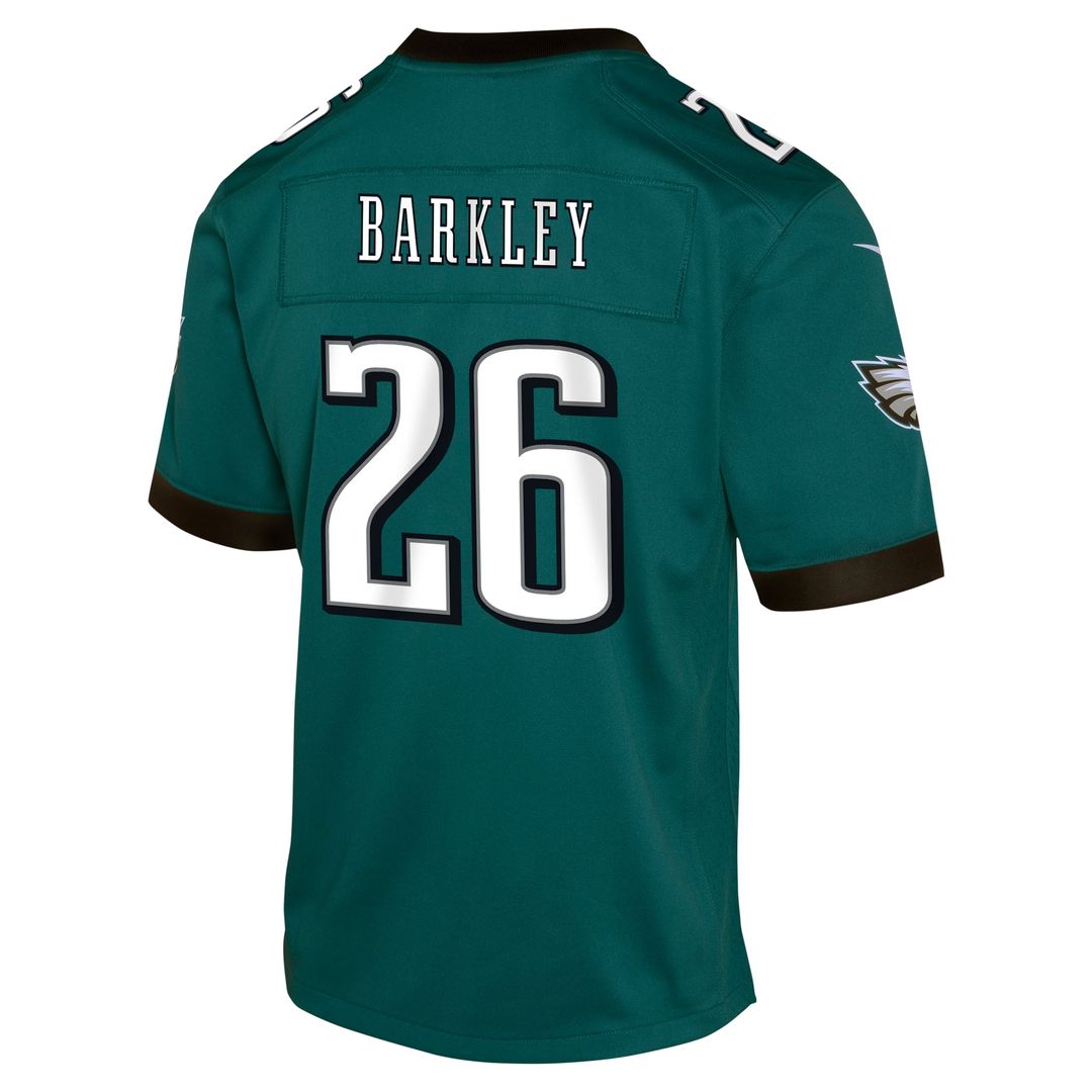 Youth Nike Philadelphia Eagles Saquon Barkley Green Game NFL Jersey