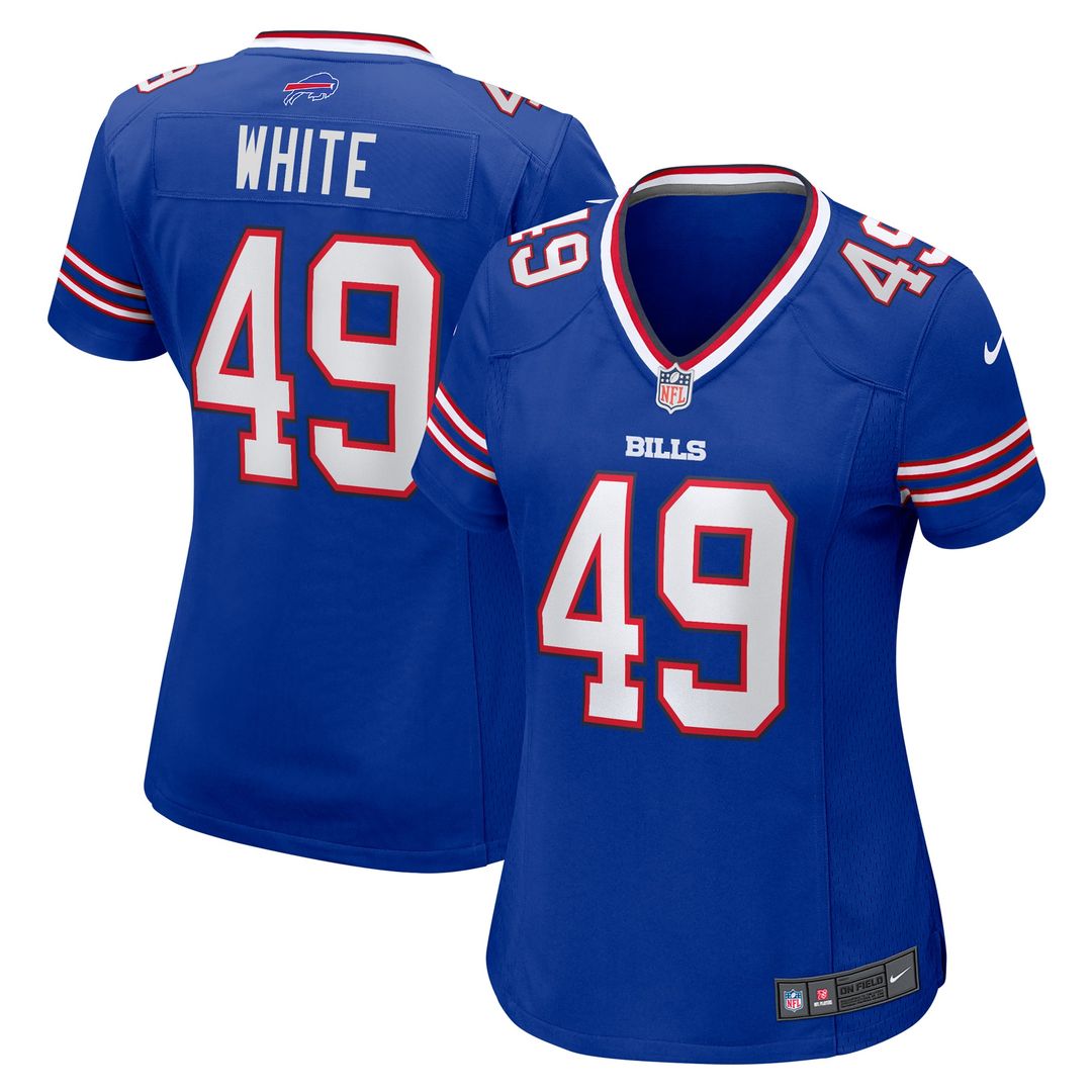 Women's Nike Buffalo Bills DaShaun White Royal Team Game NFL Jersey