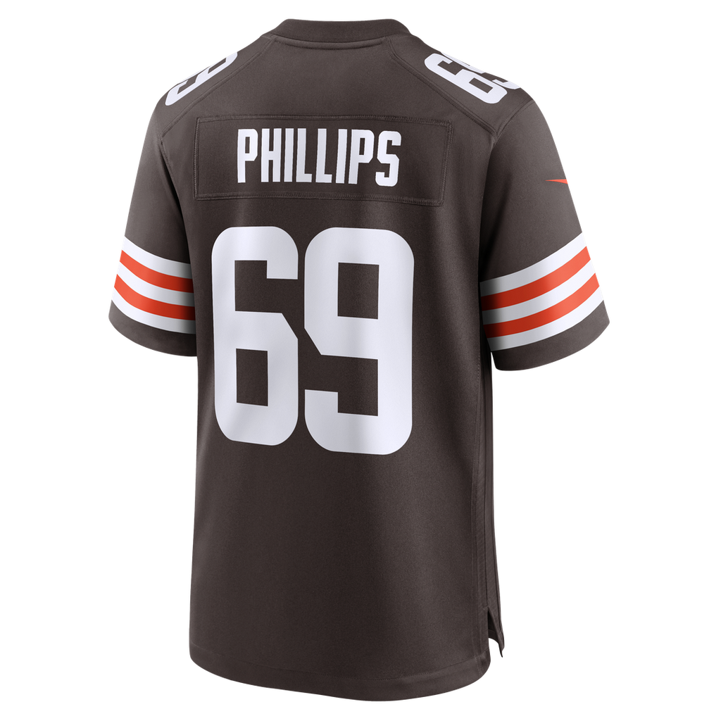 Men's Nike Cleveland Browns Tyre Phillips Brown Team Game NFL Jersey