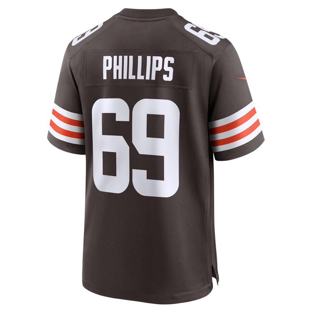 Men's Nike Cleveland Browns Tyre Phillips Brown Team Game NFL Jersey