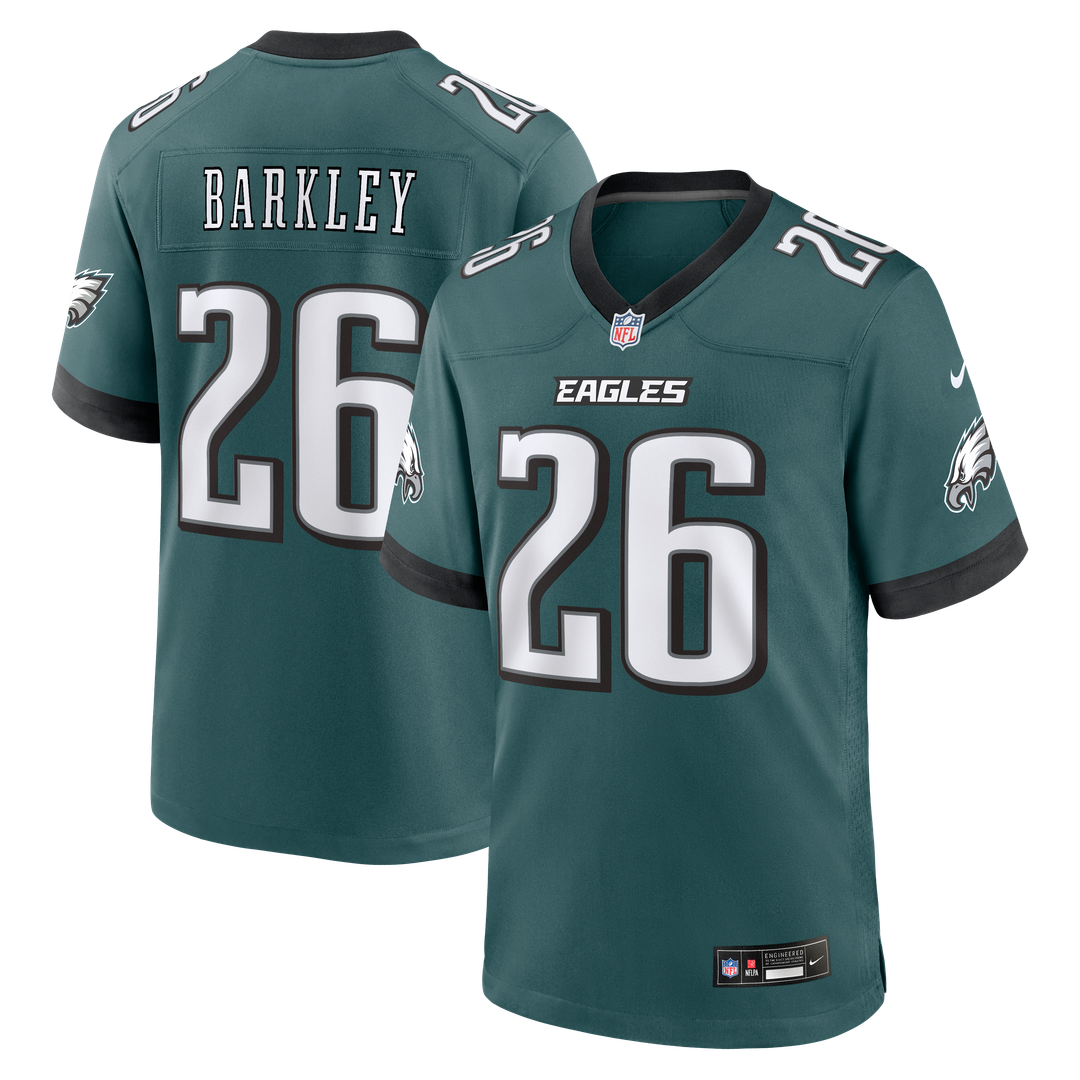 Men's Nike Philadelphia Eagles Saquon Barkley Kelly Green Alternate Game NFL Jersey