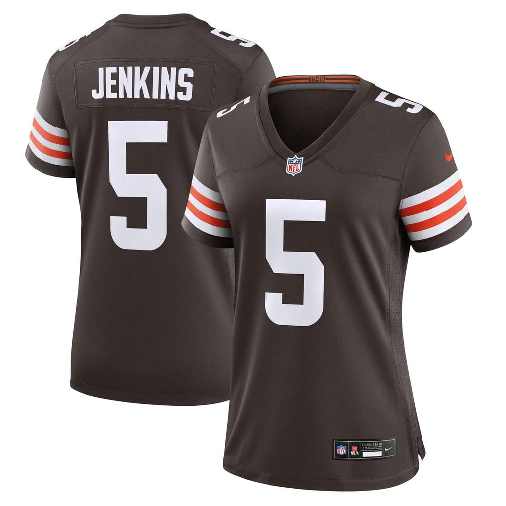 Women's Nike Cleveland Browns Rayshawn Jenkins Brown Team Game NFL Jersey
