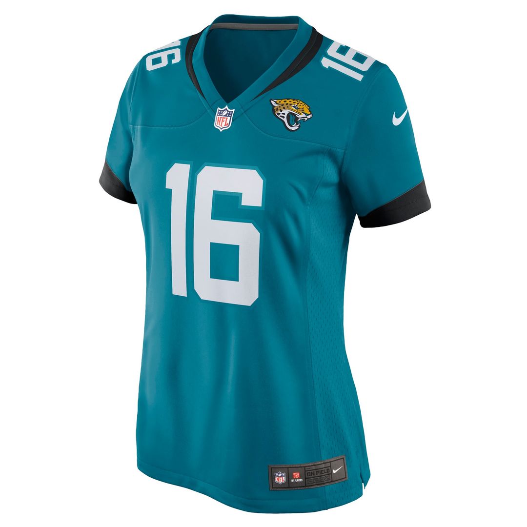 Women's Nike Jacksonville Jaguars Trevor Lawrence White Game NFL Jersey