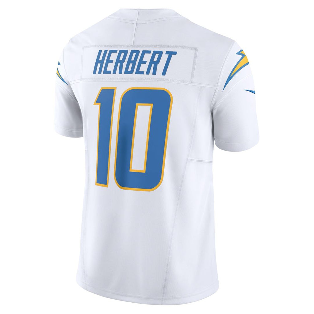 Men's Nike Los Angeles Chargers Justin Herbert White Vapor F.U.S.E. Limited NFL Jersey