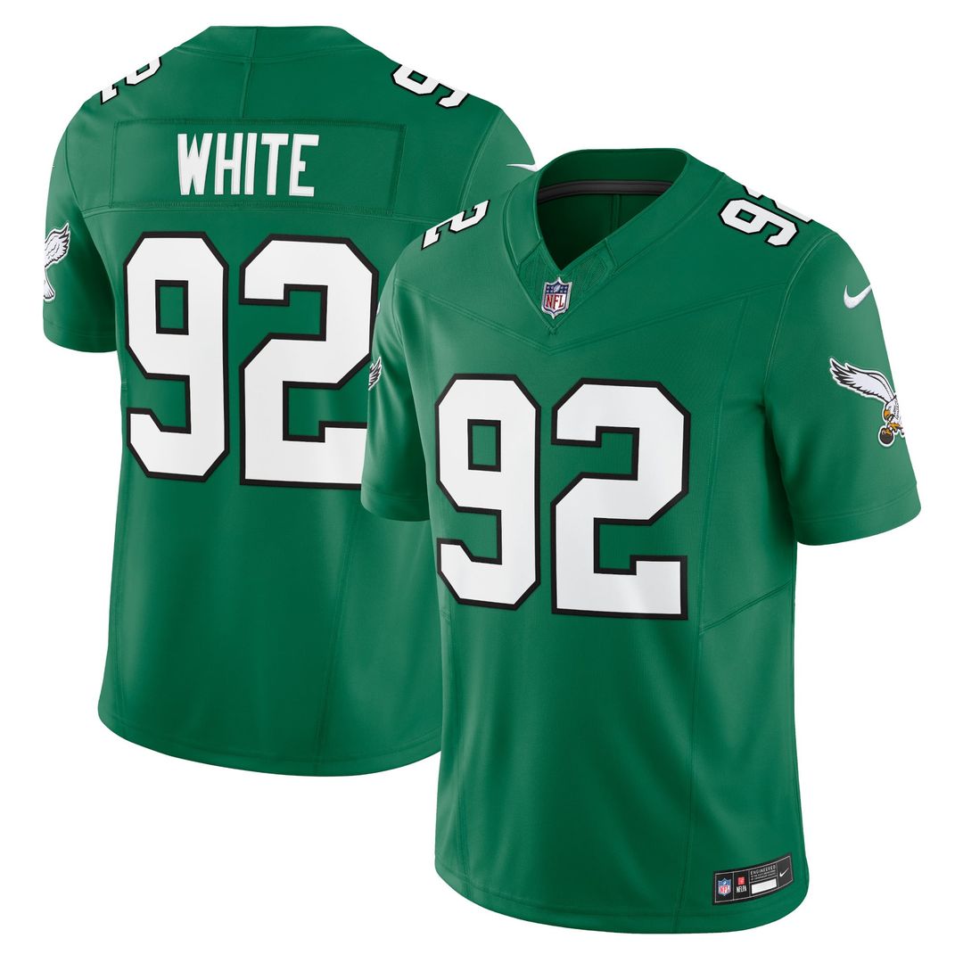 Men's Nike Philadelphia Eagles Reggie White Kelly Green Alternate Vapor F.U.S.E. Limited NFL Jersey