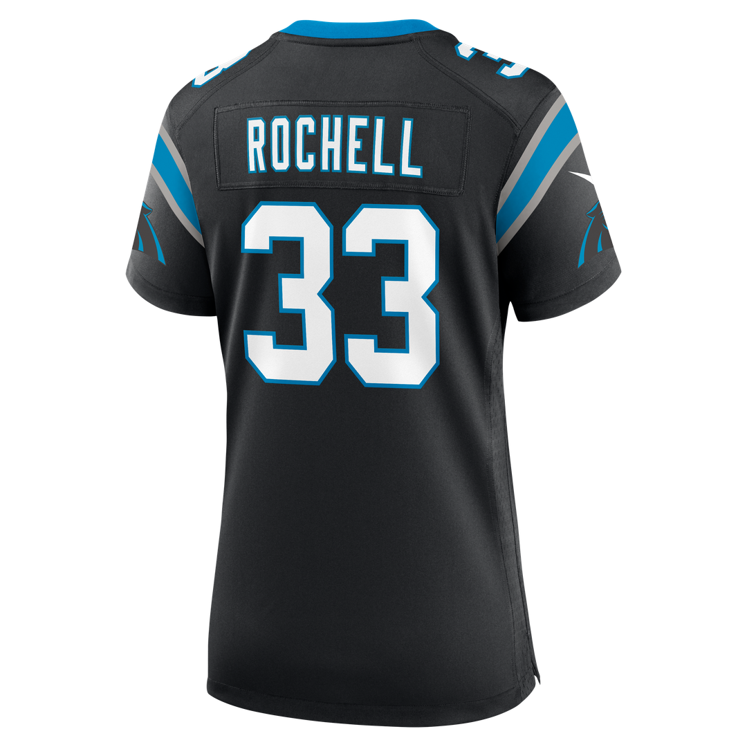 Women's Nike Carolina Panthers Robert Rochell Black Team Game NFL Jersey