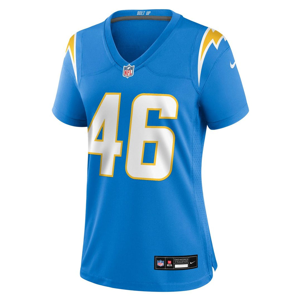 Women's Nike Los Angeles Chargers Nikko Reed Powder Blue Team Game NFL Jersey