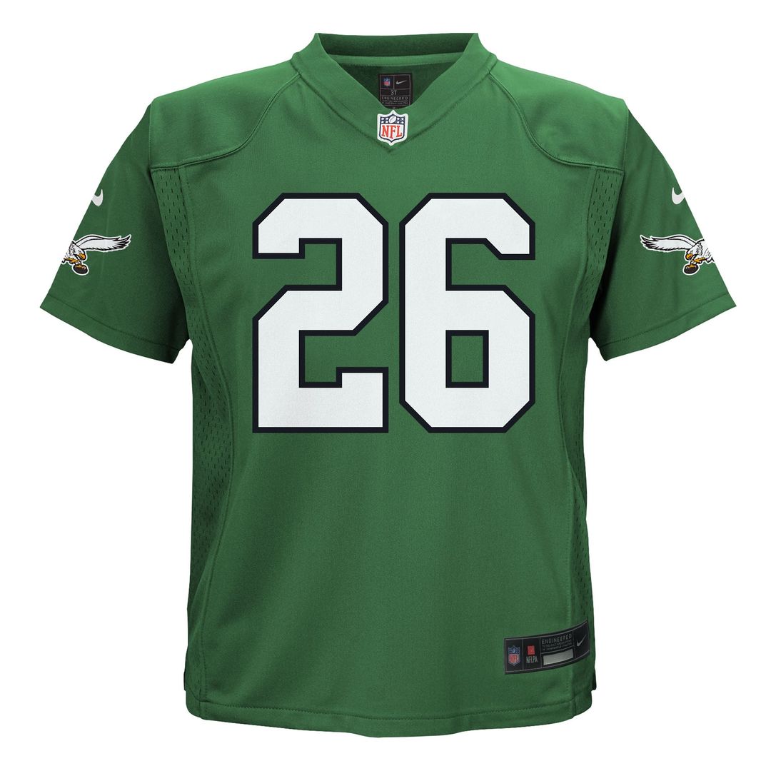 Toddler Nike Philadelphia Eagles Saquon Barkley Midnight Green Game NFL Jersey