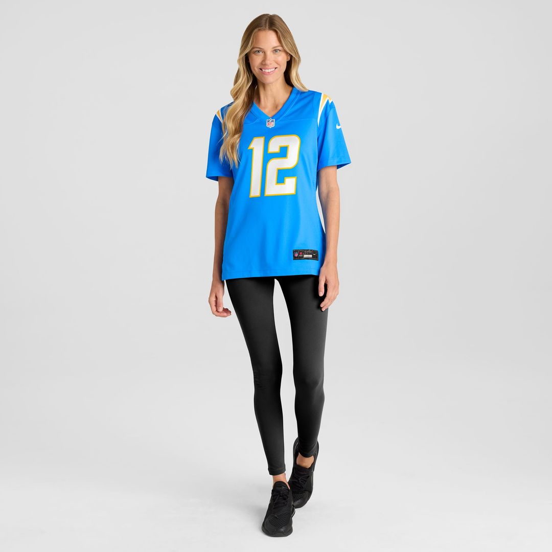Women's Nike Los Angeles Chargers Derius Davis Powder Blue Team Game NFL Jersey