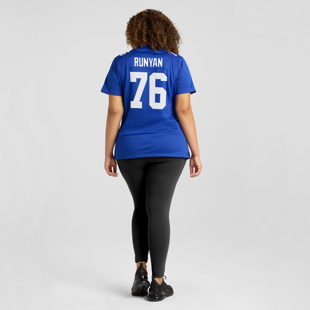 Women's Nike New York Giants Jon Runyan Royal Game NFL Jersey
