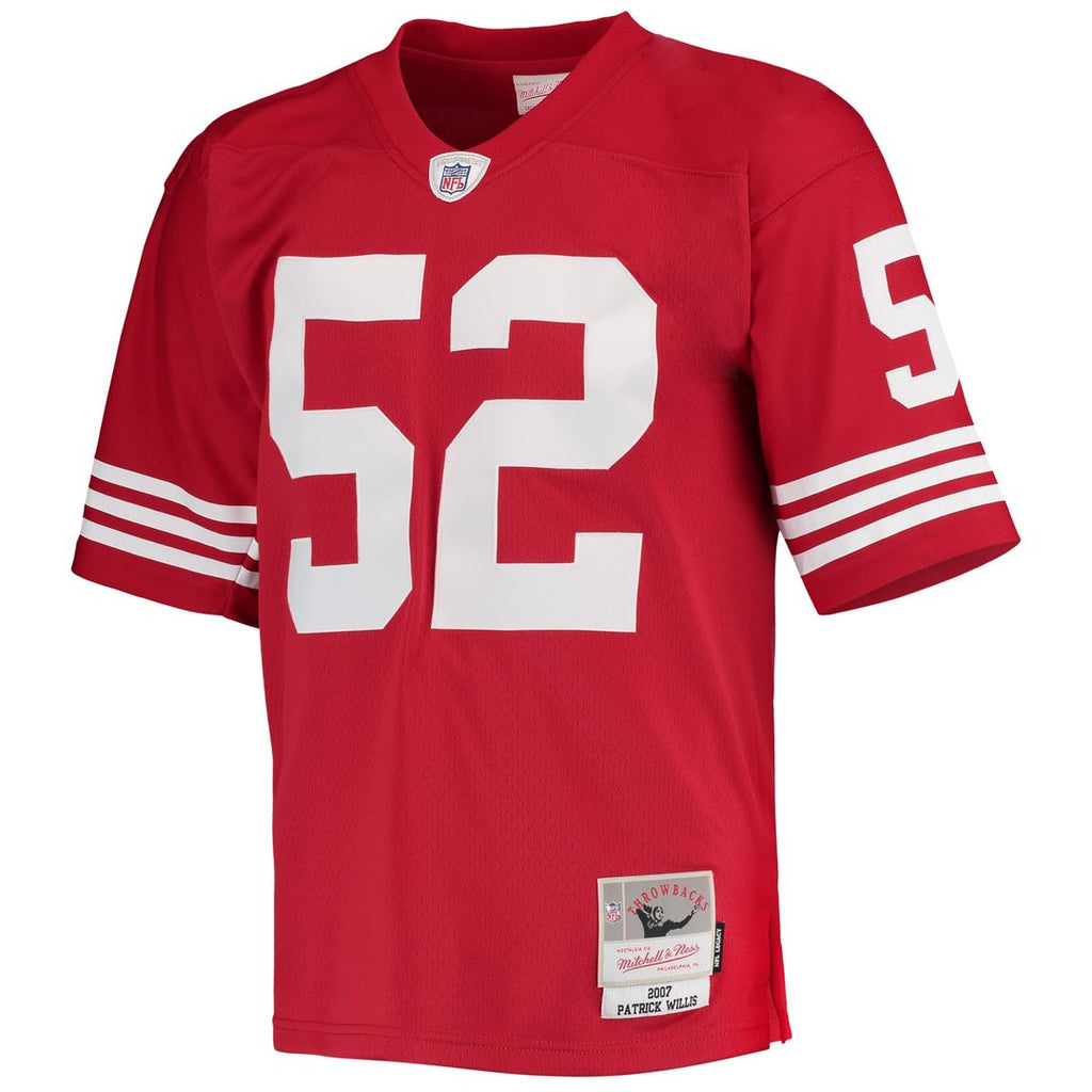 Men's Mitchell & Ness San Francisco 49ers Patrick Willis Scarlet Legacy Replica NFL Jersey