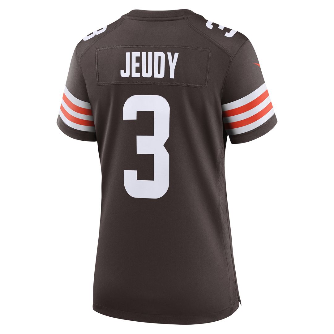 Women's Nike Cleveland Browns Jerry Jeudy Brown Game NFL Jersey