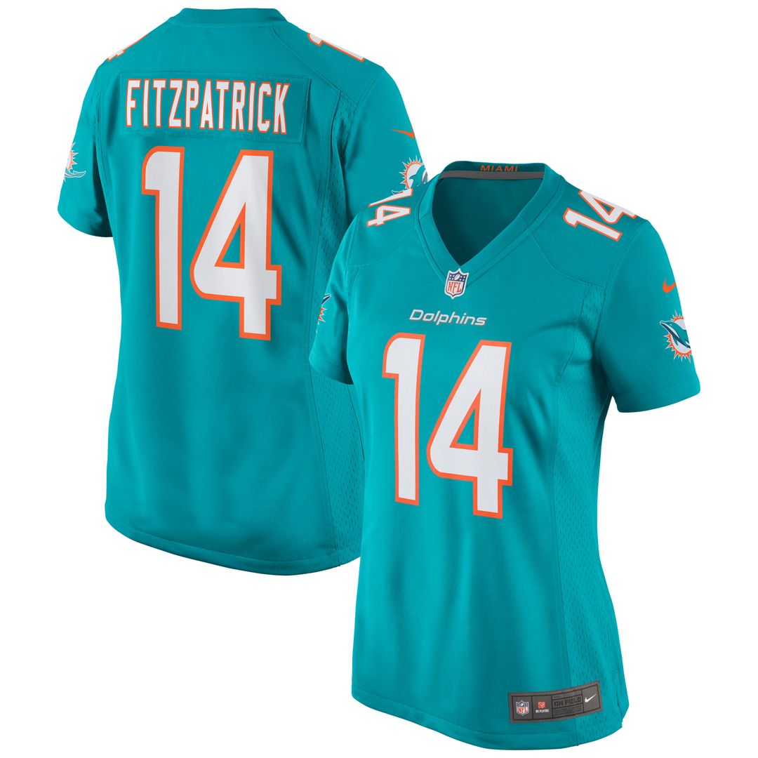 Women's Nike Miami Dolphins Ryan Fitzpatrick Aqua Game NFL Jersey