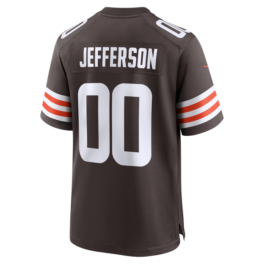 Men's Nike Cleveland Browns Justin Jefferson Brown Game NFL Jersey