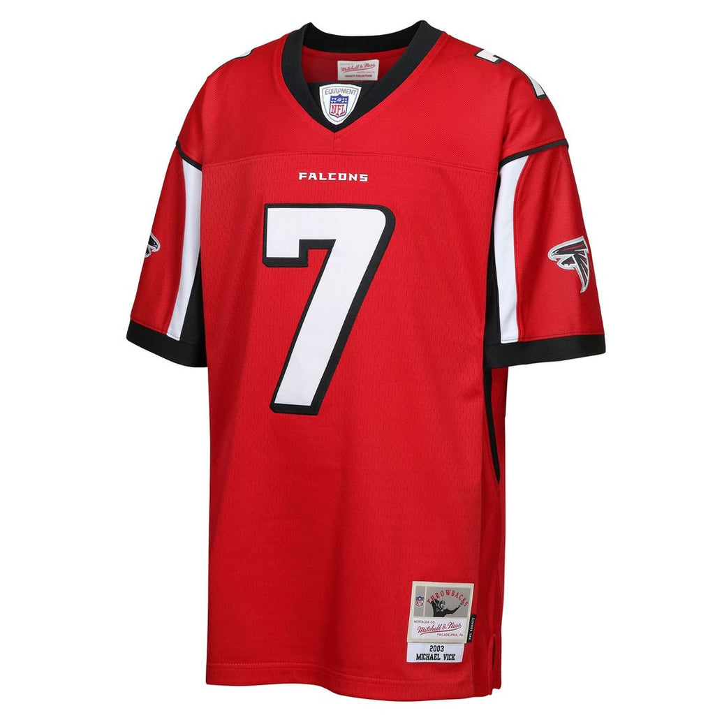 Youth Mitchell & Ness Atlanta Falcons Michael Vick Red 2003 Legacy Retired Player NFL Jersey