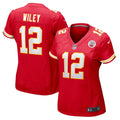 Women's Nike Kansas City Chiefs Jared Wiley Red Game NFL Jersey