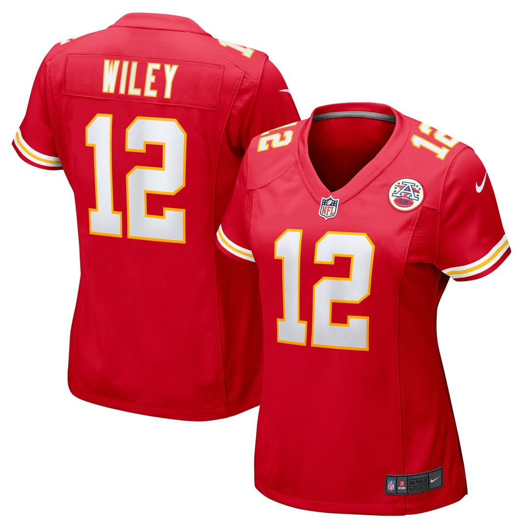 Women's Nike Kansas City Chiefs Jared Wiley Red Game NFL Jersey