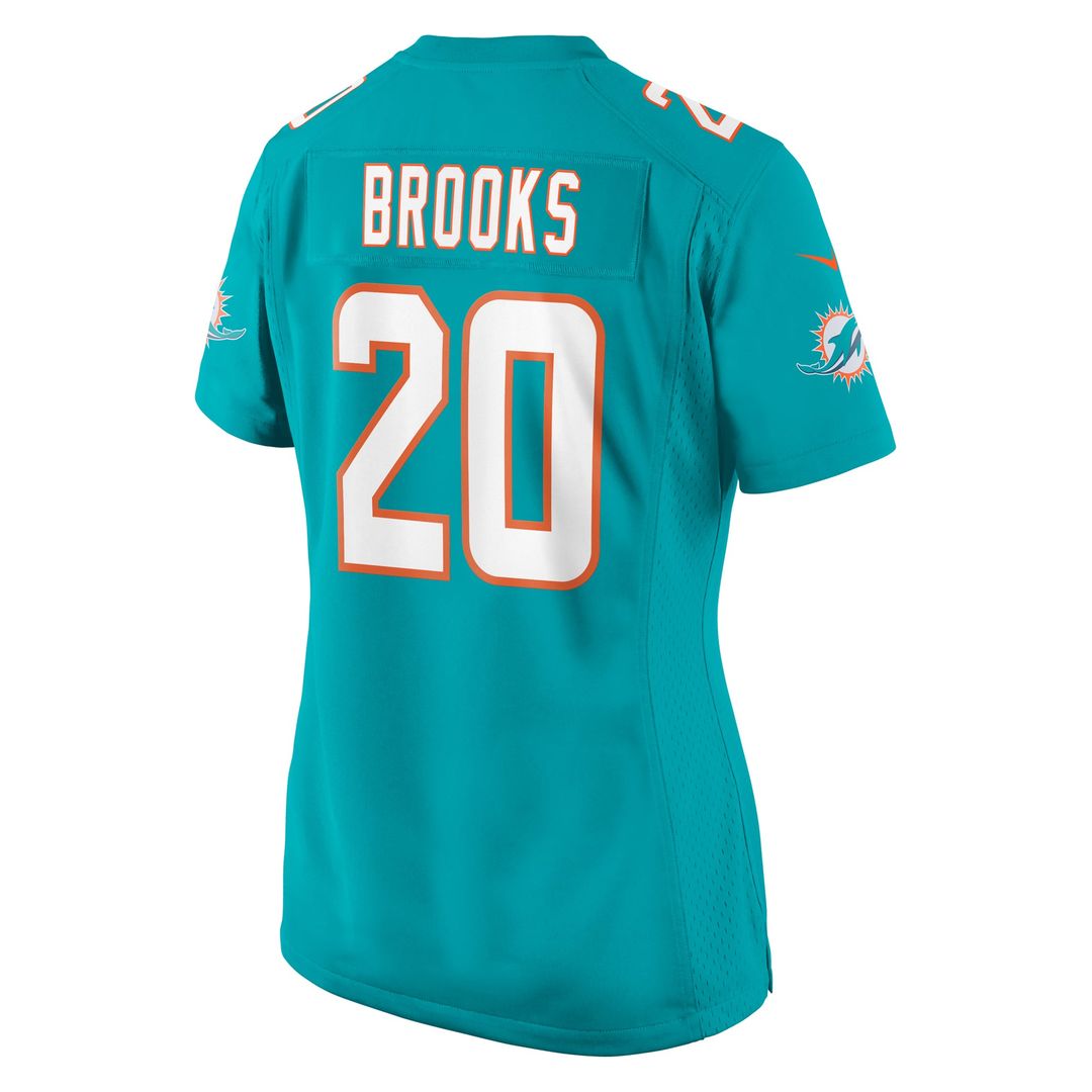 Women's Nike Miami Dolphins Jordyn Brooks Aqua Game NFL Jersey