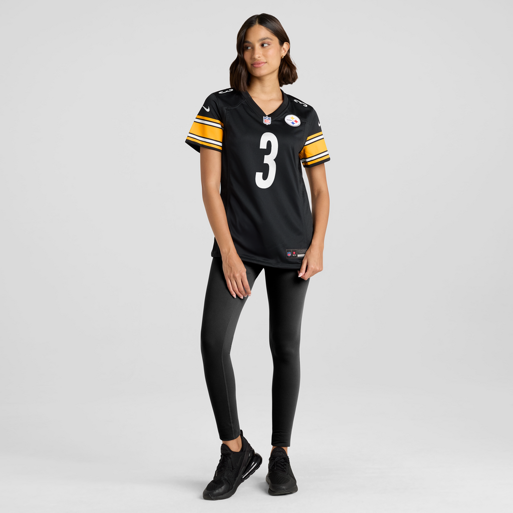 Women's Nike Pittsburgh Steelers Jaquan Brisker Black Team Game NFL Jersey
