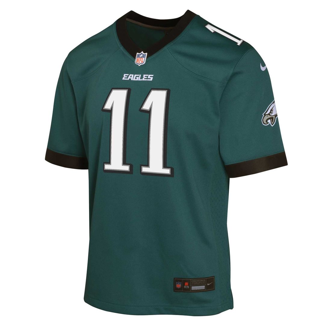 Youth Nike Philadelphia Eagles A.J. Brown Green Game NFL Jersey