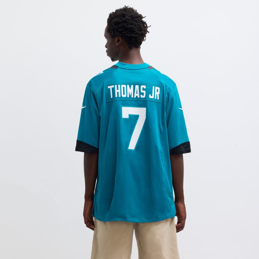 Men's Nike Jacksonville Jaguars Brian Thomas Jr Teal Player Game NFL Jersey