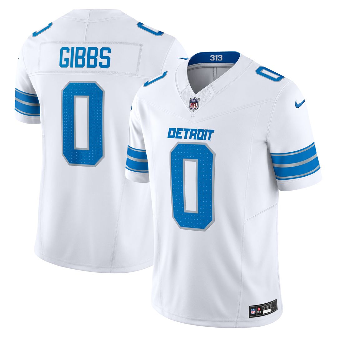 Men's Nike Detroit Lions Jahmyr Gibbs Black 2nd Alternate Vapor F.U.S.E. Limited NFL Jersey