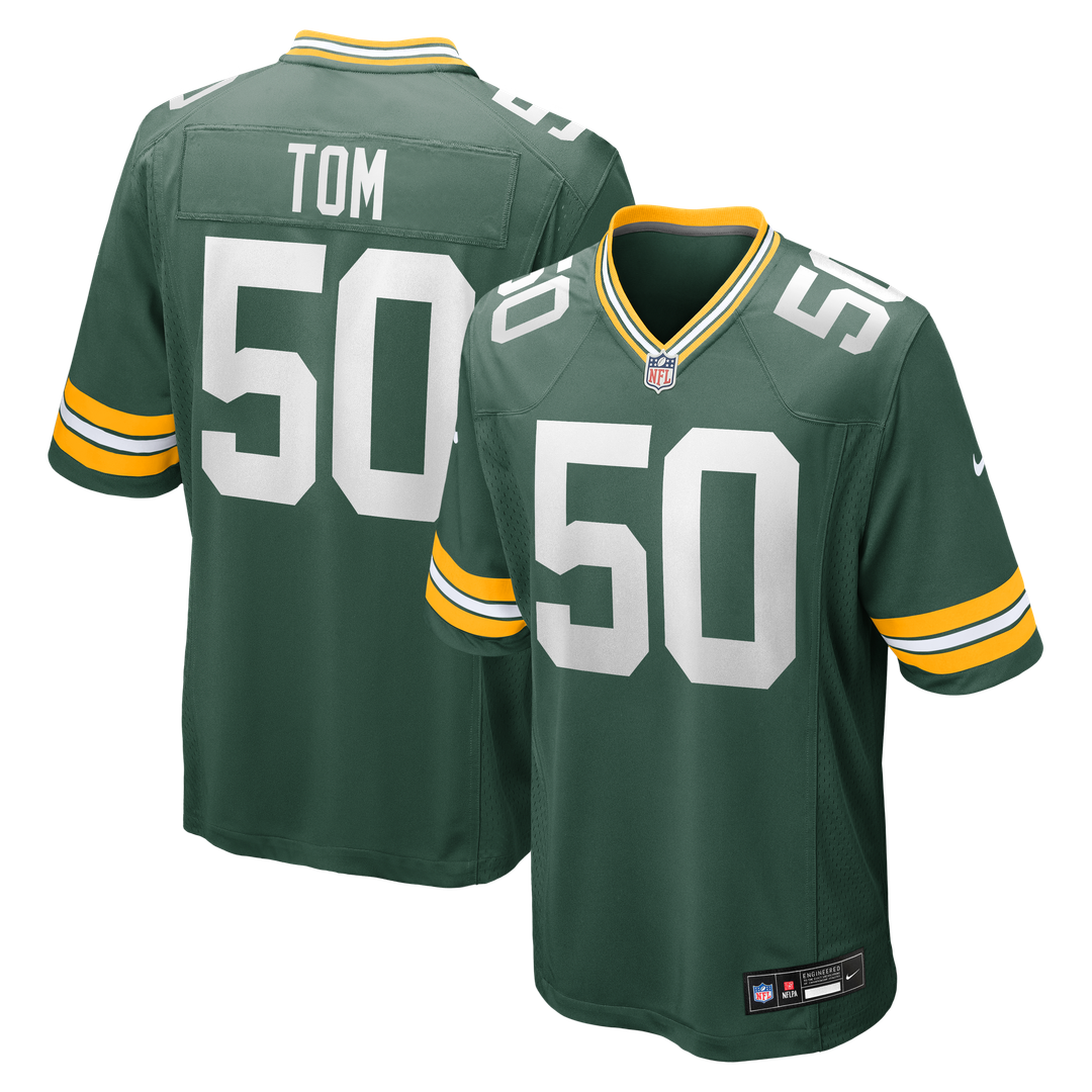Men's Nike Green Bay Packers Zach Tom Green Game Player NFL Jersey