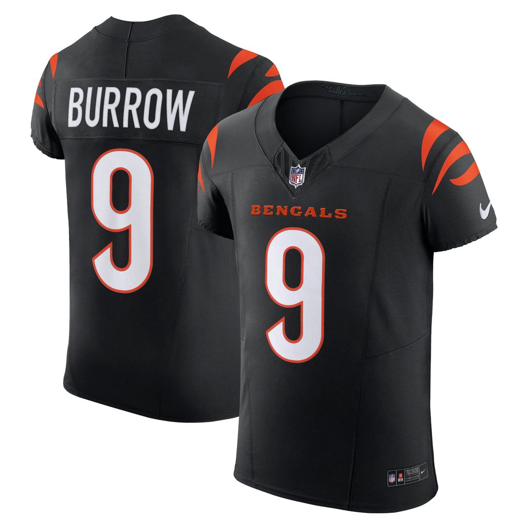 Men's Nike Cincinnati Bengals Joe Burrow Black Vapor F.U.S.E. Elite NFL Jersey