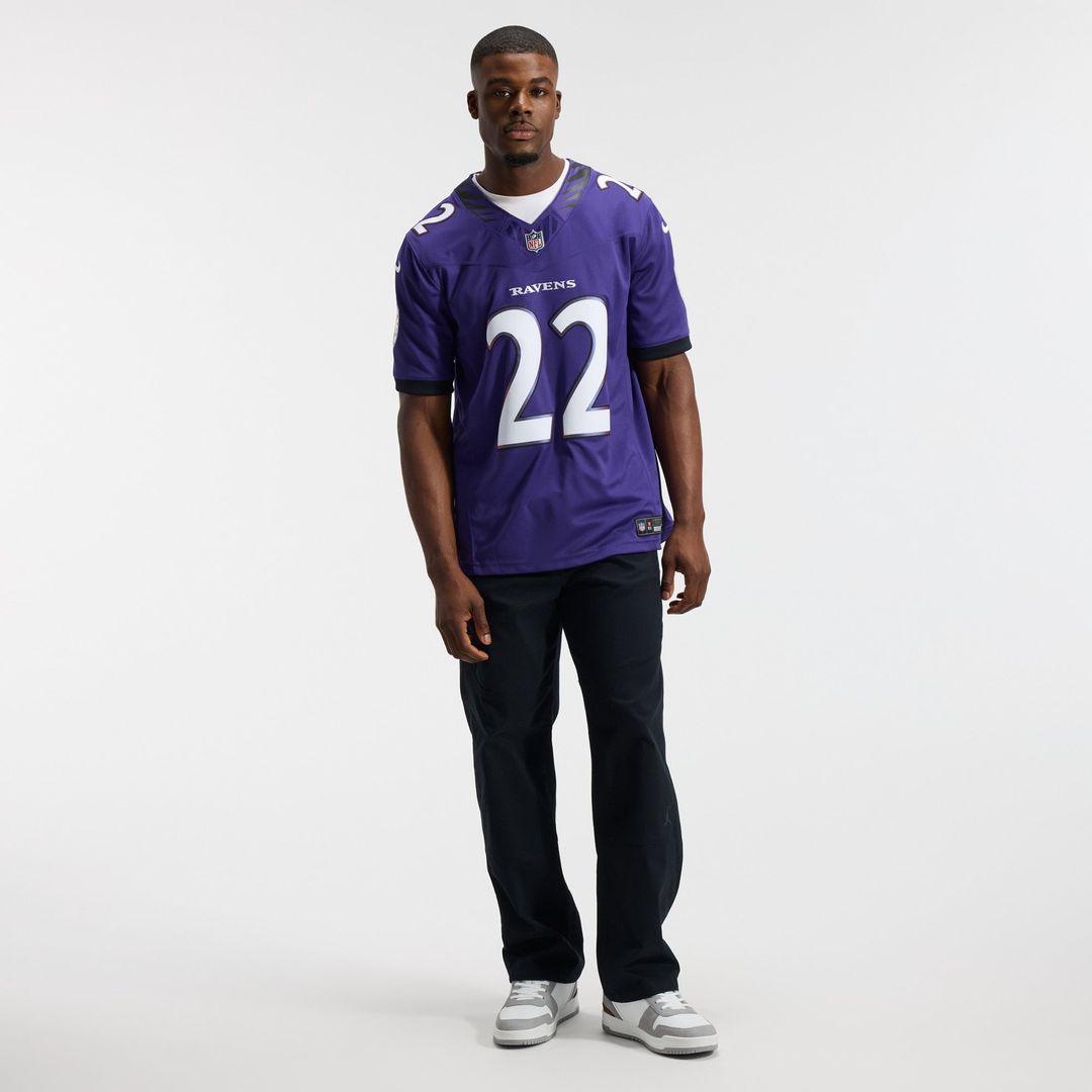 Men's Nike Baltimore Ravens Derrick Henry White Vapor F.U.S.E. Stitched Limited NFL Jersey