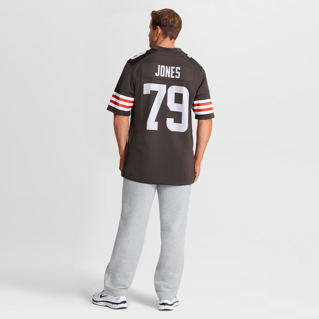 Men's Nike Cleveland Browns Dawand Jones Brown Team Game NFL Jersey