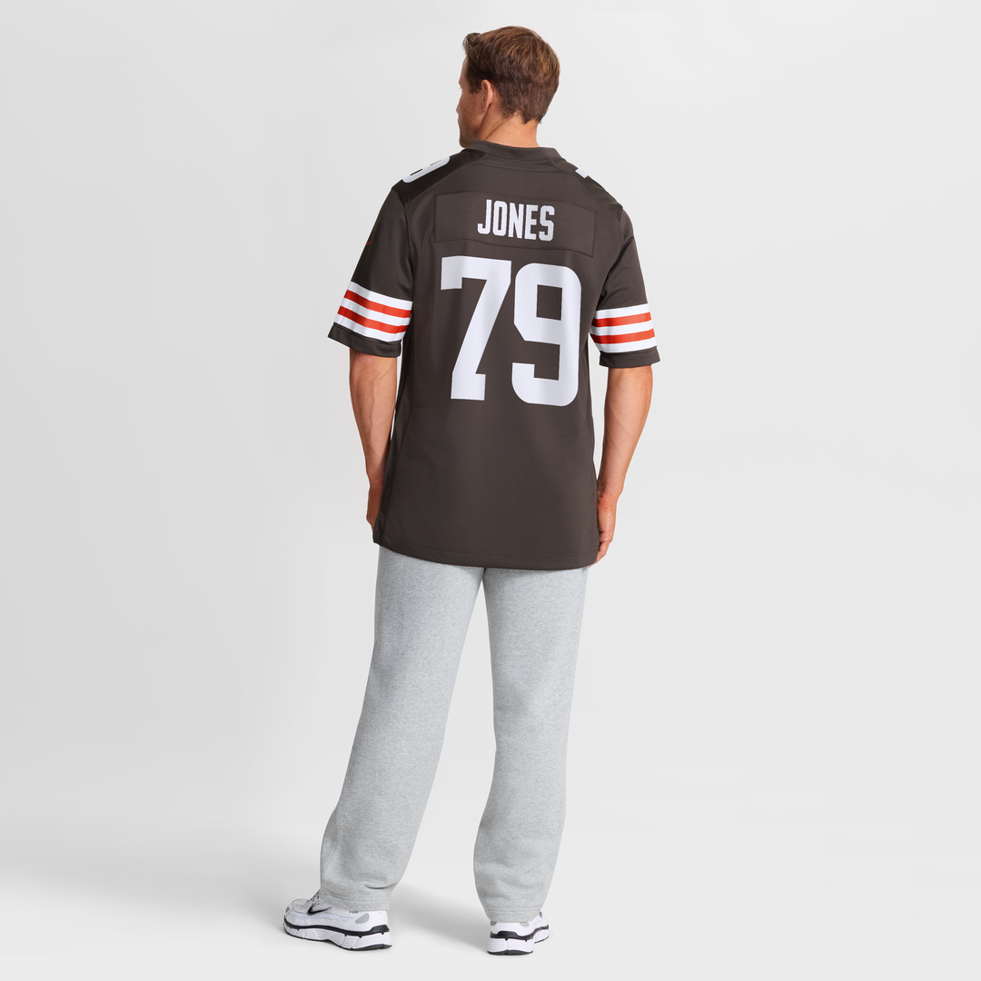Men's Nike Cleveland Browns Dawand Jones Brown Team Game NFL Jersey