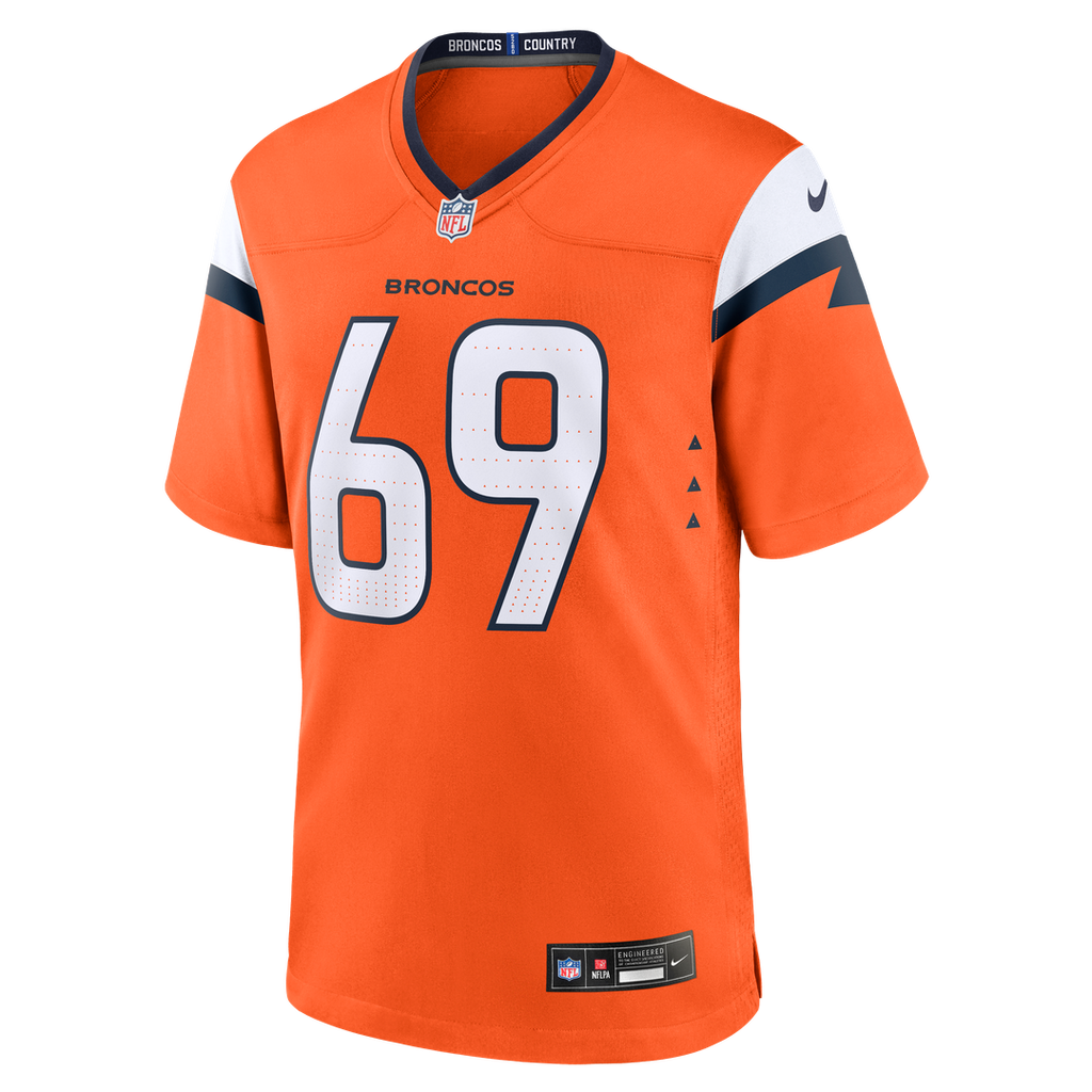 Men's Nike Denver Broncos Mike McGlinchey Orange Team Game NFL Jersey