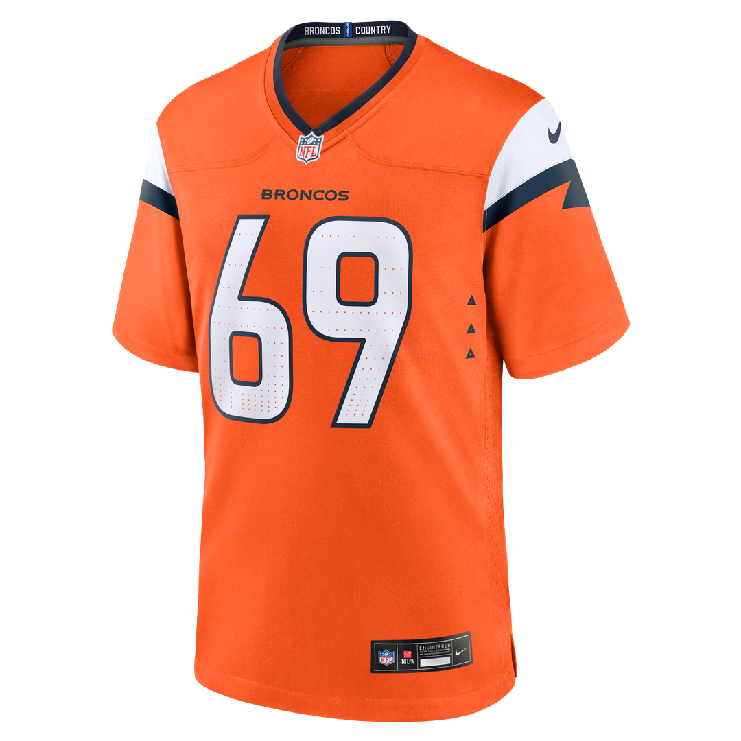 Men's Nike Denver Broncos Mike McGlinchey Orange Team Game NFL Jersey