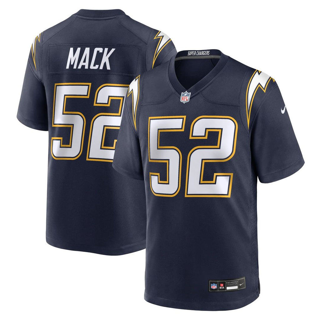 Men's Nike Los Angeles Chargers Khalil Mack Navy Alternate Super Chargers Game Player NFL Jersey