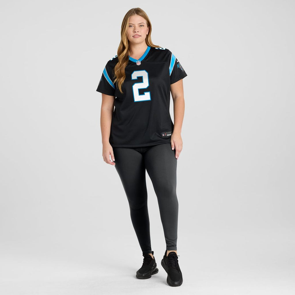 Women's Nike Carolina Panthers Mike Jackson Black Game NFL Jersey
