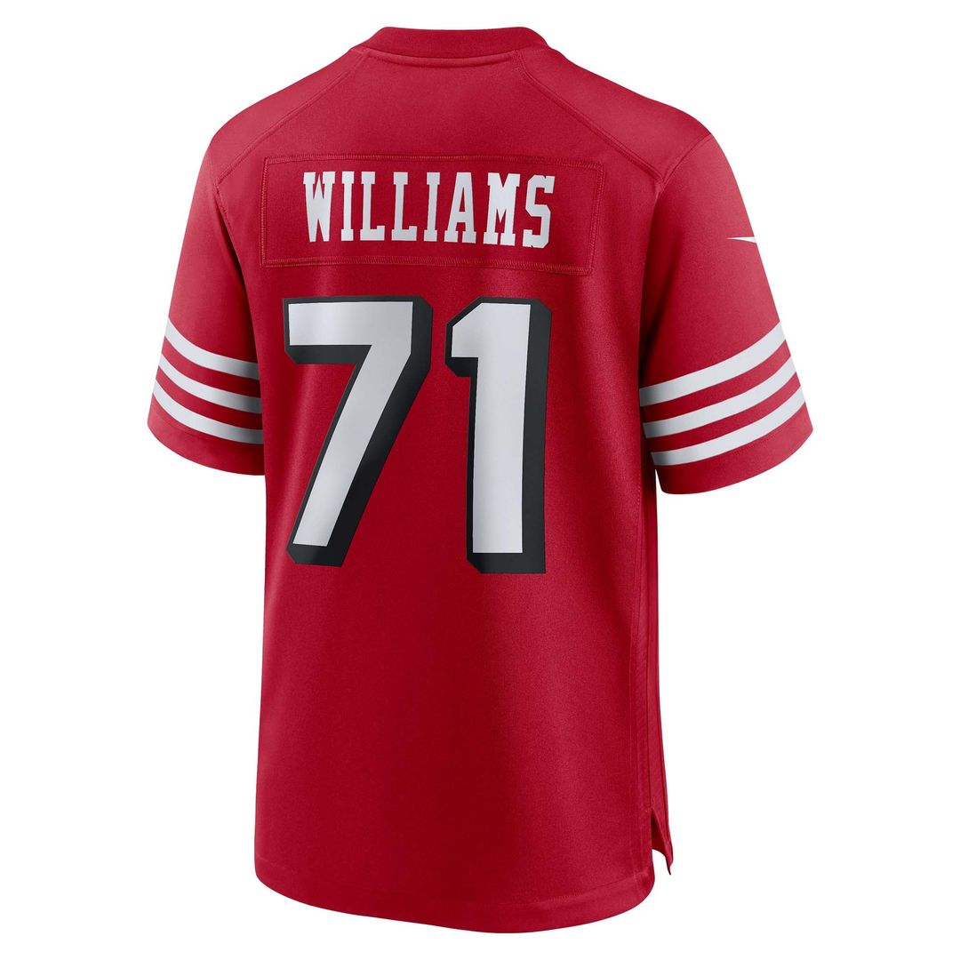 Men's Nike San Francisco 49ers Trent Williams White Player Game NFL Jersey