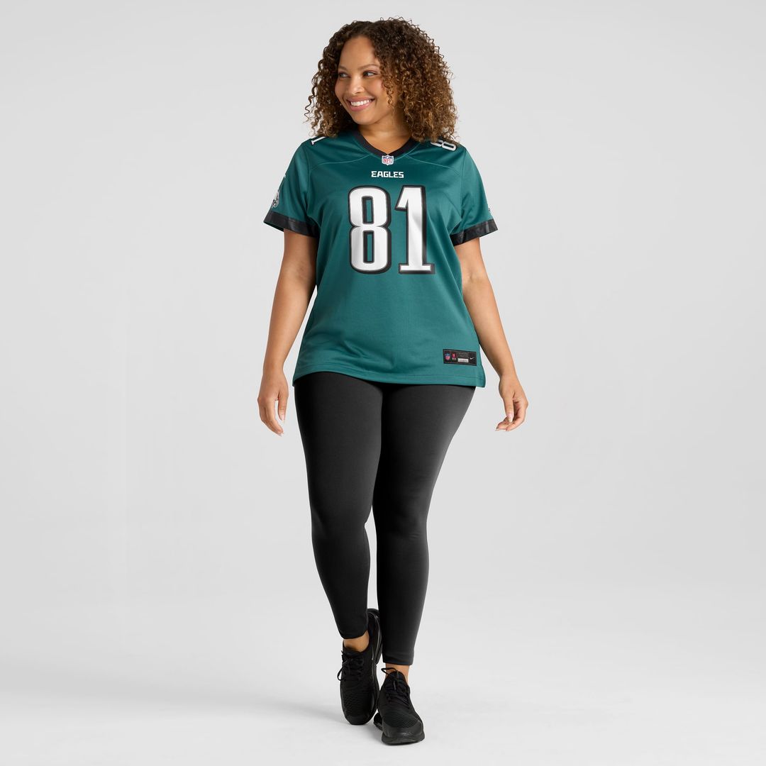 Women's Nike Philadelphia Eagles Grant Calcaterra Midnight Green Team Game NFL Jersey