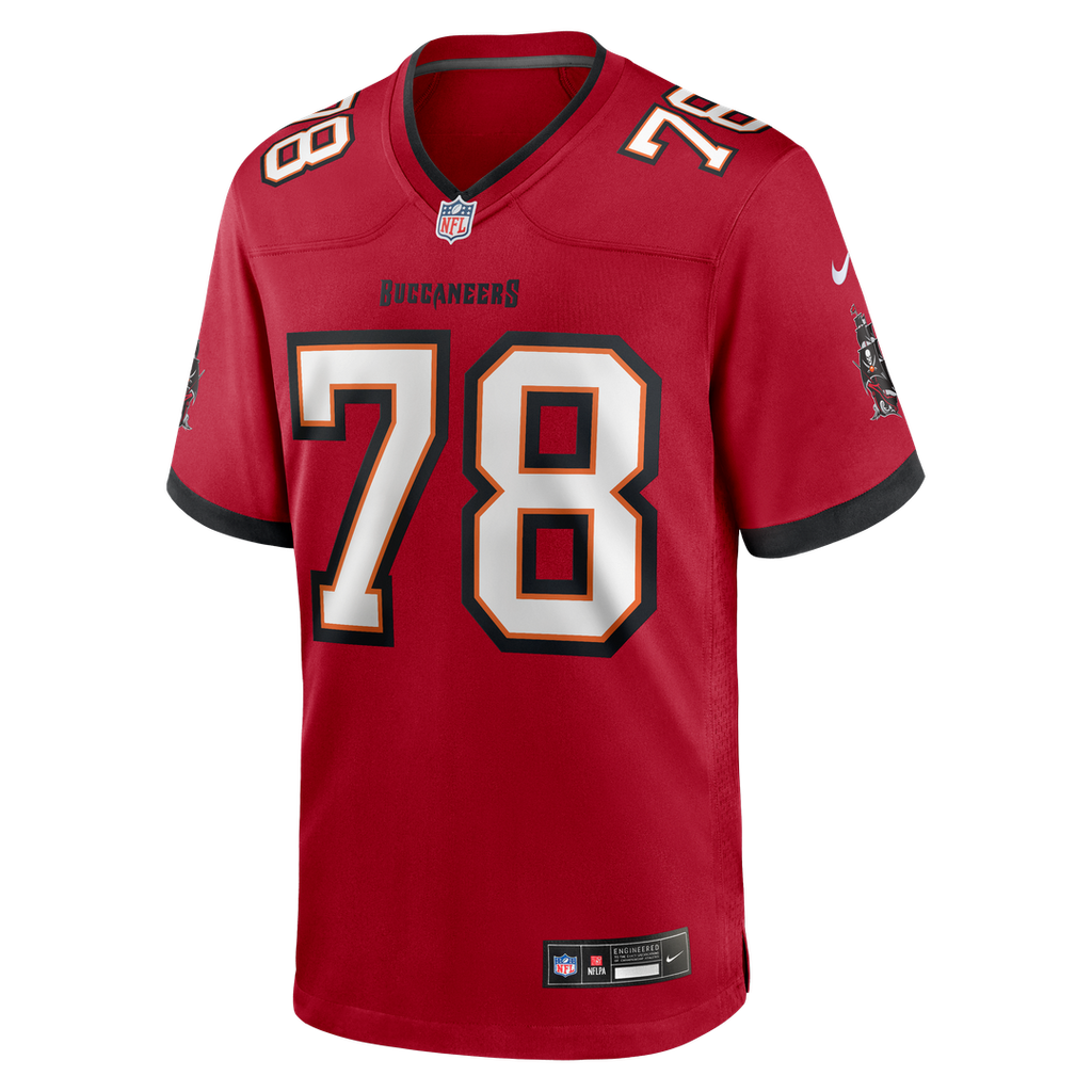Men's Nike Tampa Bay Buccaneers Tristan Wirfs Red Player Game NFL Jersey