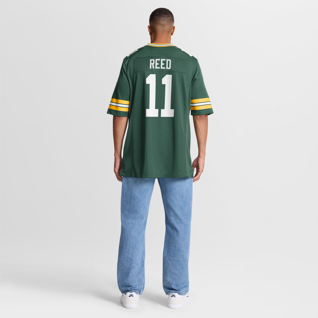 Men's Nike Green Bay Packers Jayden Reed Green Game NFL Jersey